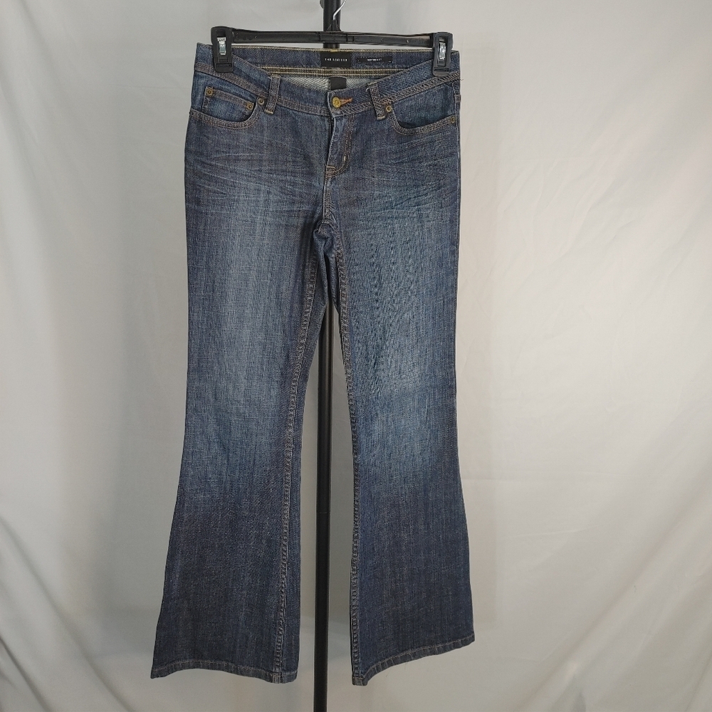 The Limited Sexy Drew Fit Jeans Womens Size 6 Long Flare Stretch Denim Blue